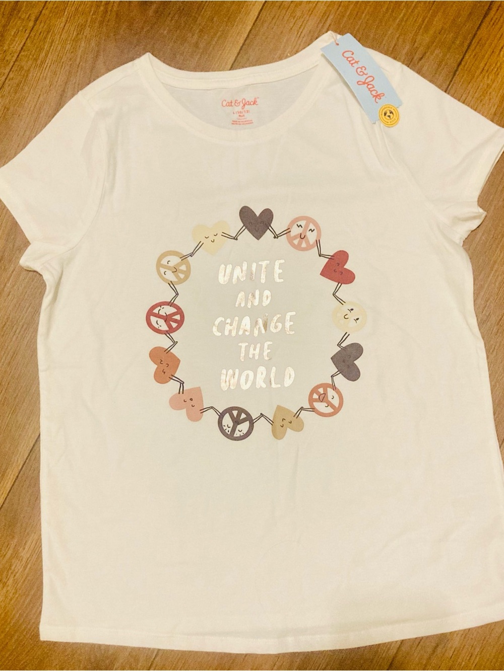 Girls Graphic T-shirt Cat & Jack - Size L New w Tags
